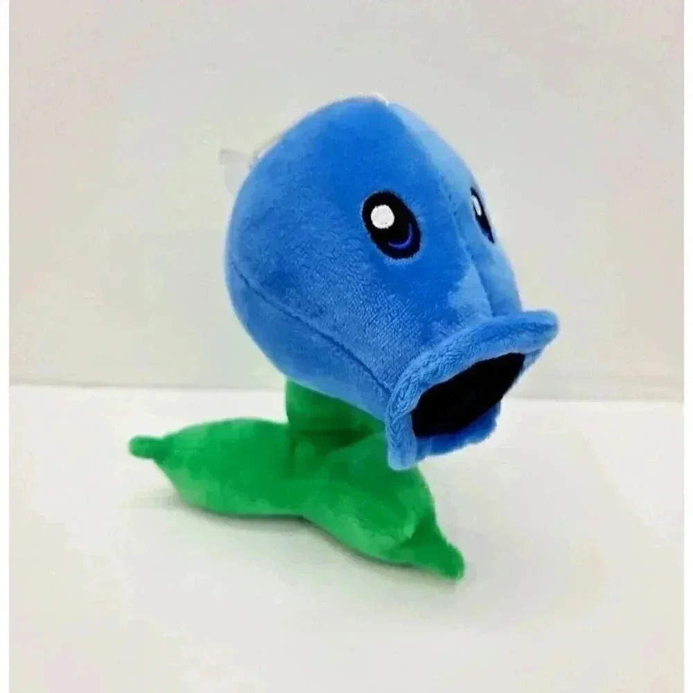 Plants Vs Zombies Blue 7" Plush Toy Snow Pea Shooter Window Cling Suction Cup